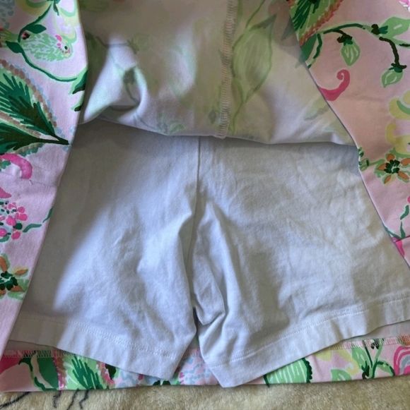 Lilly Pulitzer Size 12 Colette Knit Skort Multi Via Amore Spritzer Floral  Birds - Picture 12 of 12